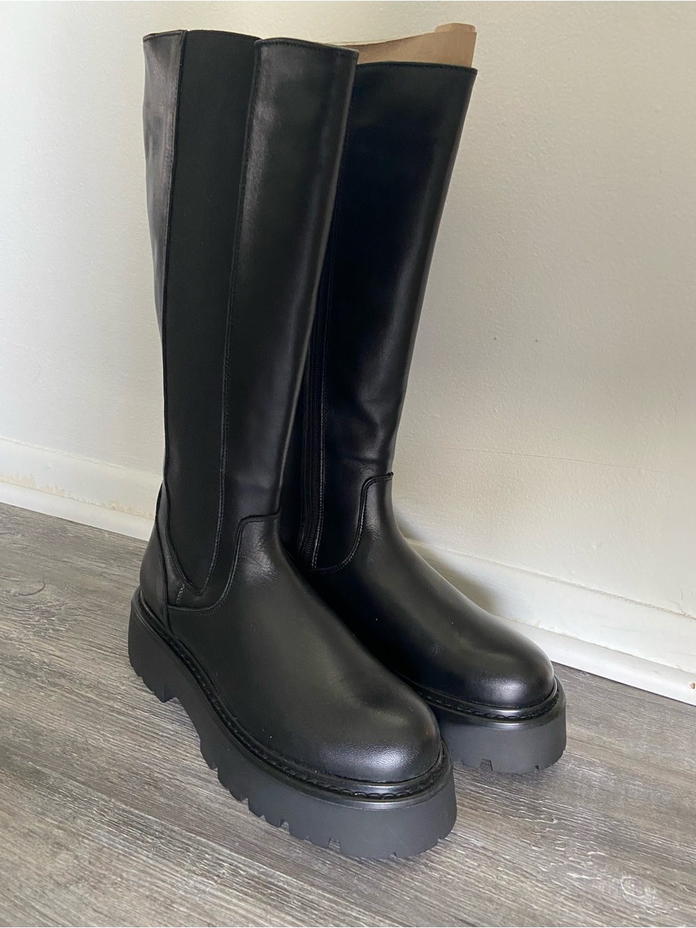 Steve Madden Black REX Chelsea Lug Sole Boots